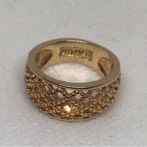 AVON Rhinestone & Goldtone Size 5 Ring
